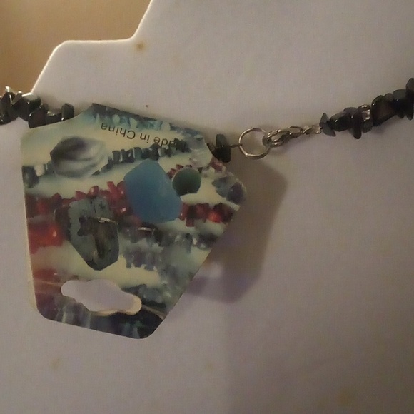 NWT - Black Stone Polar Bear Necklace - Size 18" - Picture 3 of 4